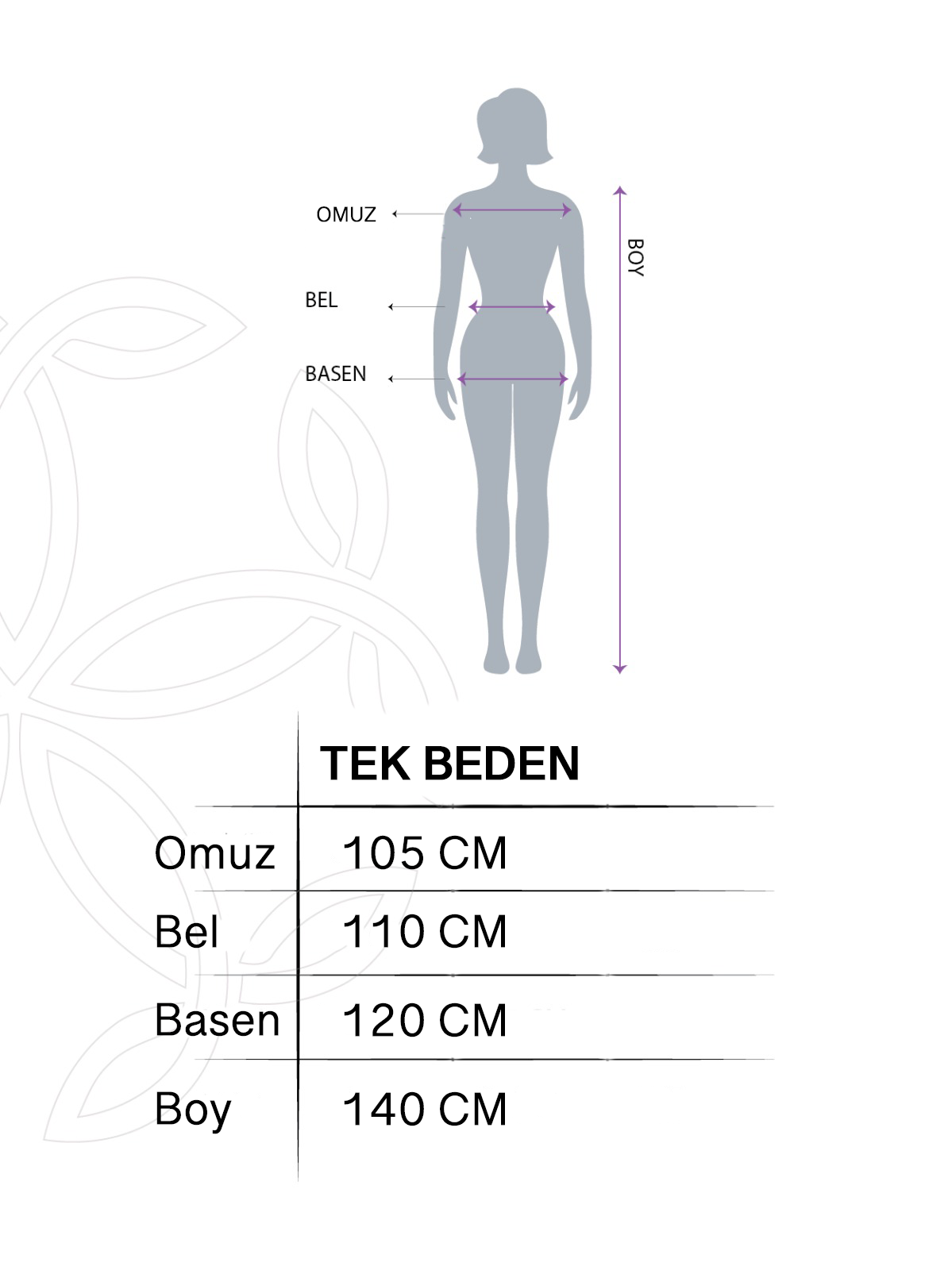 Beden Tablosu