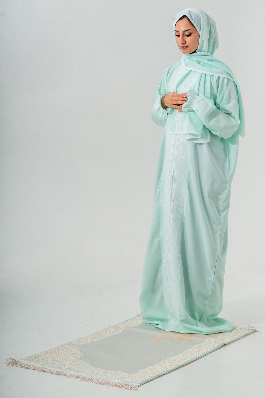 Zumurrud Süngerli Namaz Seti